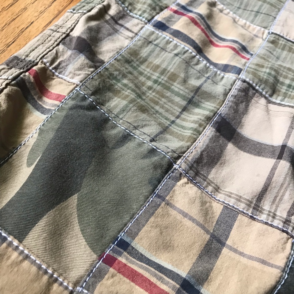 Urban Pipeline Patchwork Flat Front Short Sz 36 - image 3